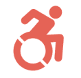 Icono de usuario de silla de ruedas